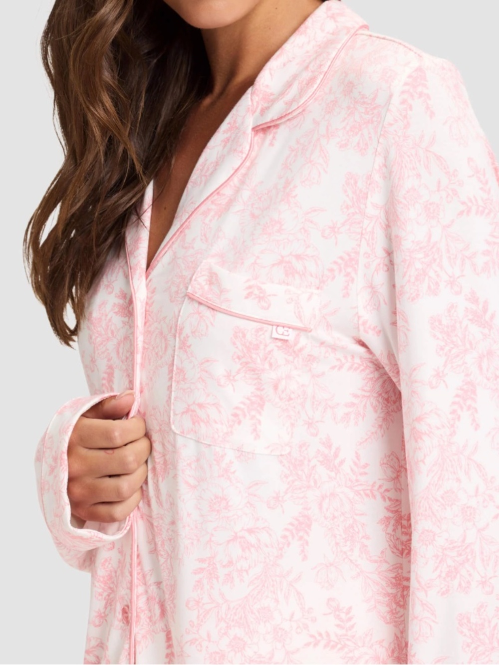 Cozy Earth Women's Bamboo Stretch-Knit Classic Pajama Set - M - New